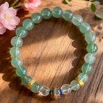 260-3条绿草莓晶配白水晶双排桃心隔珠-600x600-1.jpg D213 Green Mist Bracelet