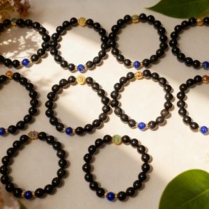 D218 Blue Serenity Bead Bracelet(Random style)