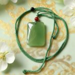 D149 Spring Green Rectangle Pendant