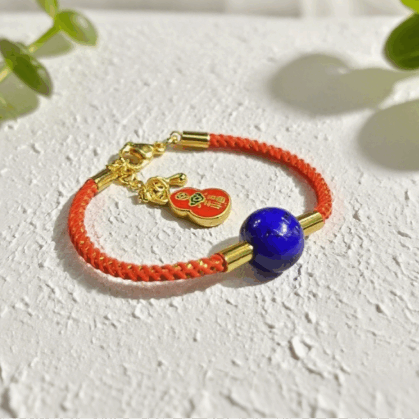 J8高级红绳-600x600-1.png D7 Lapis Lazuli Red Bracelet