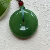 D117 Pendant Necklace: Green Harmony Circle