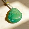 D119 Pendant Necklace: Green Joyful Spirit