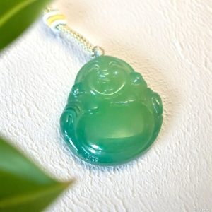 D119 Pendant Necklace: Green Joyful Spirit