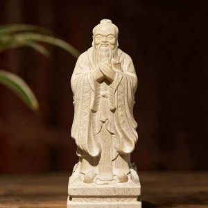 D128 Peachwood Confucius (Medium Size)