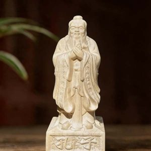 D129 Peachwood Confucius (Small Size)