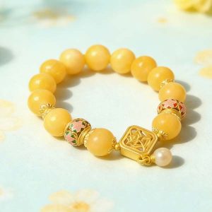 D84 Bead Bracelet: Ninth Cycle Glowing Pearl