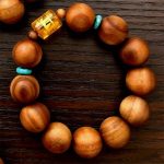 D146 Mantra Barrel Bead with Blue Emperor Stone Spacer