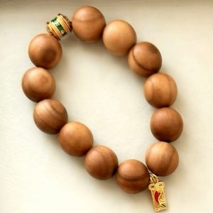D144 Auspicious Mantra Bead with Koi Pendant