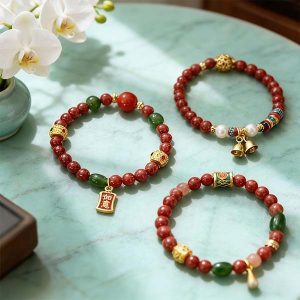 D233 Scarlet Harmony Bead Bracelet(Random style)