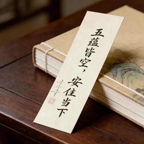 T45 Be Present Zen Bookmark